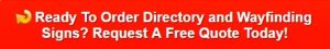 A red banner with white text that says " your directory is just a free place ".