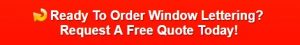 A red banner with white text that says under windows, free quote.